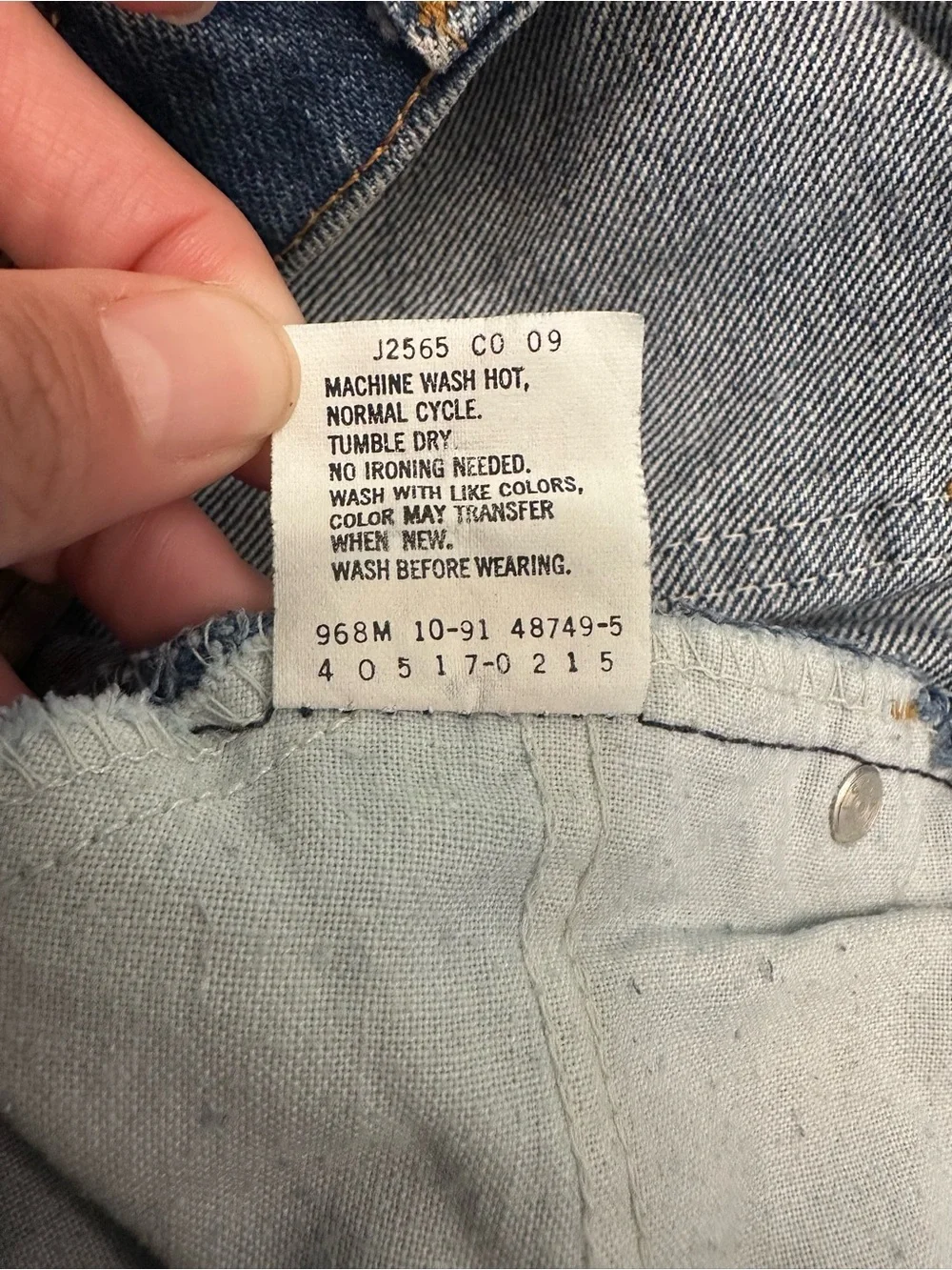 Vintage 1991 Levi's 517 Orange Tab Bootcut Jeans Made in USA Fits W32 L29
